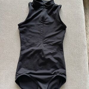 Capezio Black Sleeveless Bodysuit
